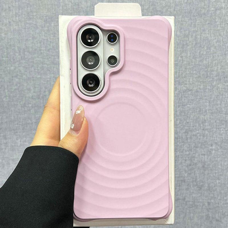 Original Liquid Water Ripple Magnetic Silicone Case For Samsung Galaxy S26 S25 S24 S23 Ultra Plus For Magsafe Charging Cover
