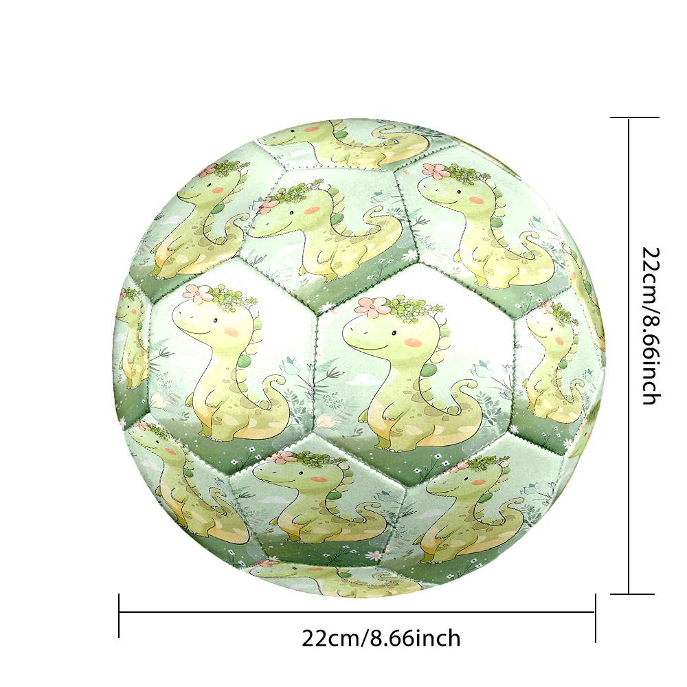 1pc Dinosaur Garden Size 5 Soccer Ball Professional Match Training Football Indoor &Outdoor Sports Ball Lightweight Durable c65157