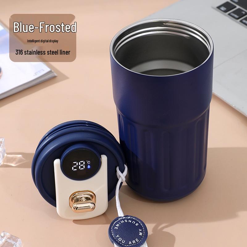 316 Stainless Steel Smart Insulated Portable Water Cup with Carrying Rope