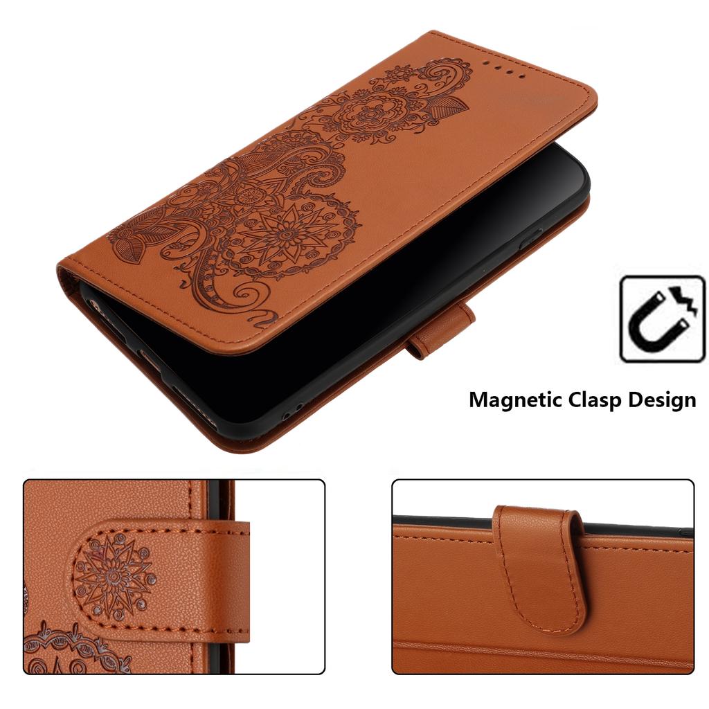 For Motorola Moto G84 5G Phone Cases Mandala Flower Leather Wallet Mobile Cover with Strap
