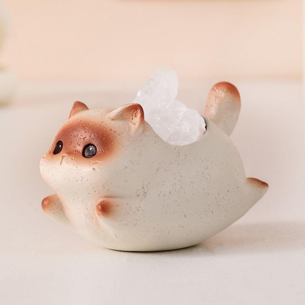 Cute Cat Swinging Ornament Creative Miniatures Figurine Crafts Cat Statue  Bedroom