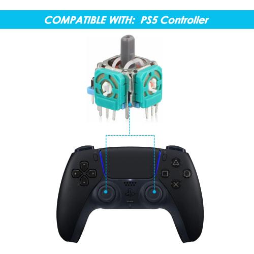 PS5 Controller Replacement Thumbstick, 3D Joystick Module Parts Analog Cap Compatible with Sony PS5 Controller 4PC
