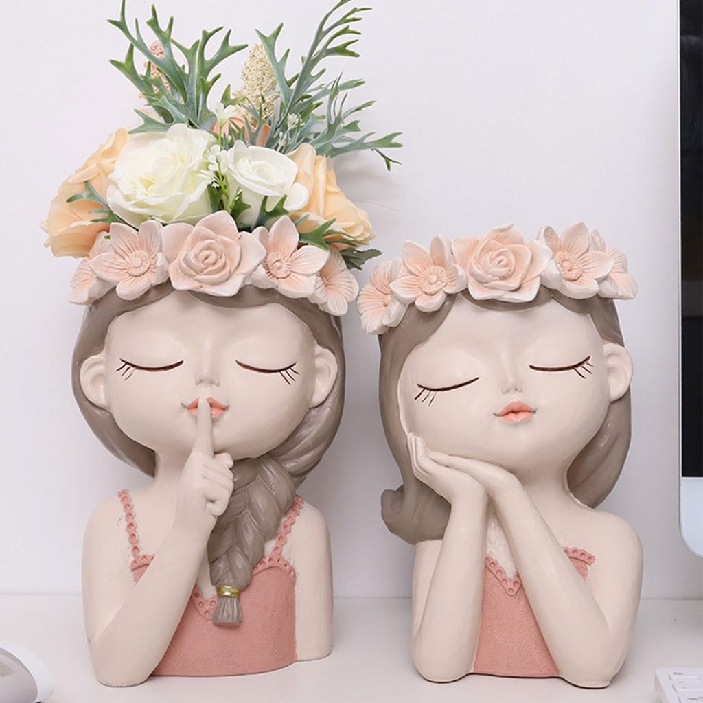 Цветочный горшок Fairy, небольшой горшок для суккулентов, декоративный горшок из смолы для гостиной, сухоцвет