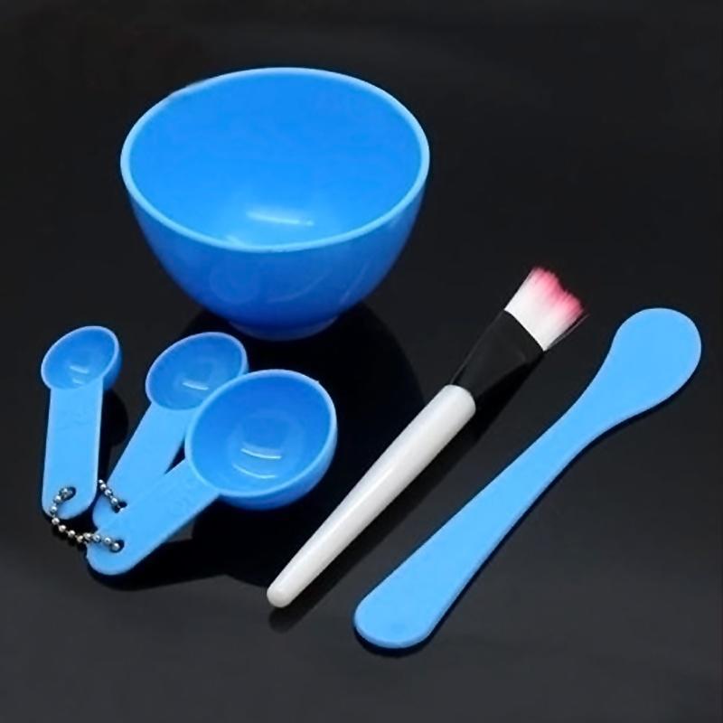 Домашний набор 6-в-1 для макияжа и красоты DIY: миска, кисть, ложка, палочка для маски для лица. Подходящие бытовые кухонные принадлежности