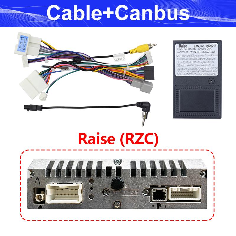 Android Car Stereo Radio Power Wire Harness Cable 16Pin Power Canbus Box Decoder Adapter For Renault Duster Clio Kangoo Sandero