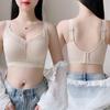 Lady Plus Size Lace Full Cup No Underwire Thin Breathable Large Breasts Show Small Sports Adjusted Bra