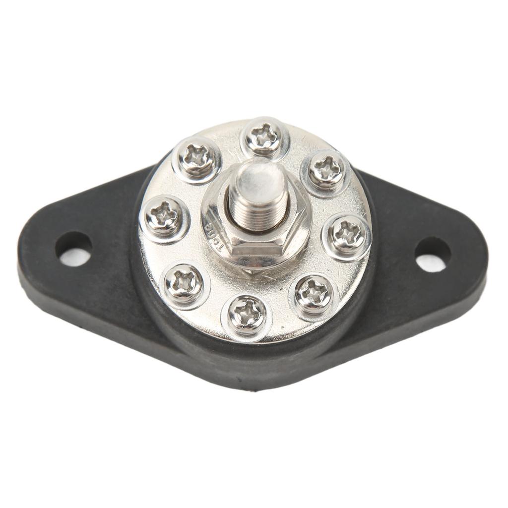 Power Distribution Block 8 Terminal 3 8in M10 12V‑48V 160A Universal for Cars RVs Boats Trucks