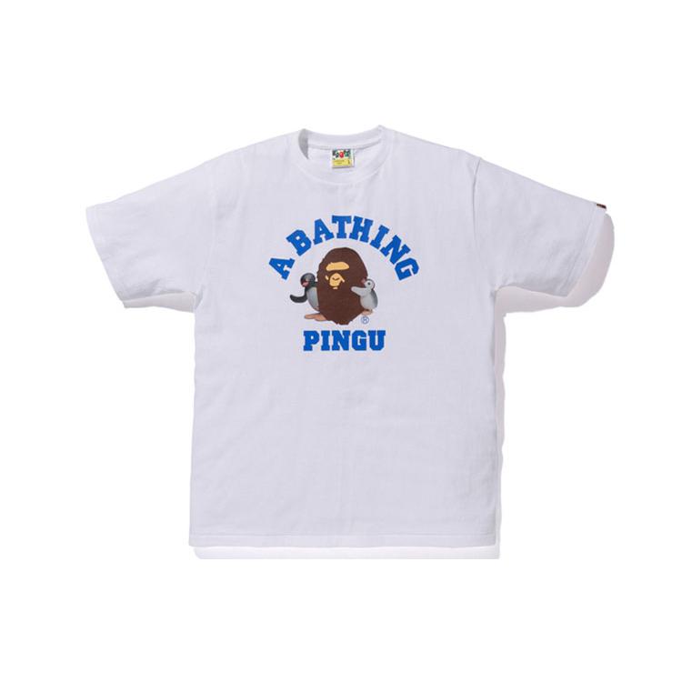 A BATHING APE Head T-Shirts Men's Crew Neck Moderate 0ZXTEM110929E
