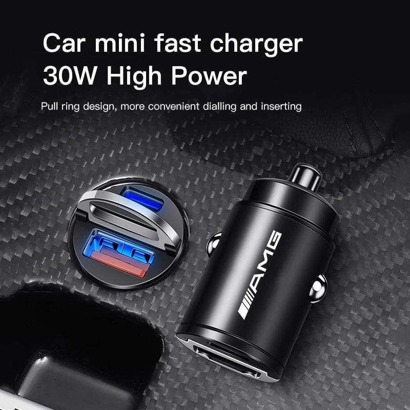 IXEA6 Car Lighter Adapter Fast Charger Type-C USB Ports Accessories For Mercedes Benz AMG GLE GLS CLA CLE GLC CLS GLA W223 Stickers