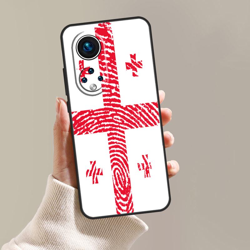 Чехол с флагом Грузии для Honor Magic 5 Pro 10 50 70 90 Lite X7 X8 X9 X6a X7a X8a X9a Magic 4 Lite Coque