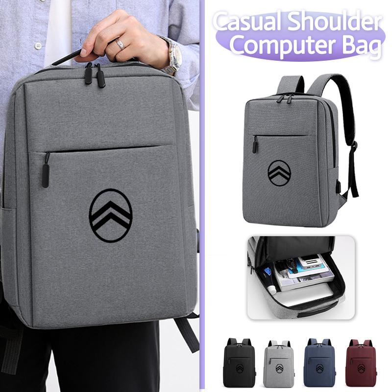 Business Shoulder Work Bag USB Chargring Travel Computer Backpack For Citroen C4 C3 C5 C2 Berlingo Celysee Cactus Picasso Grand alz123