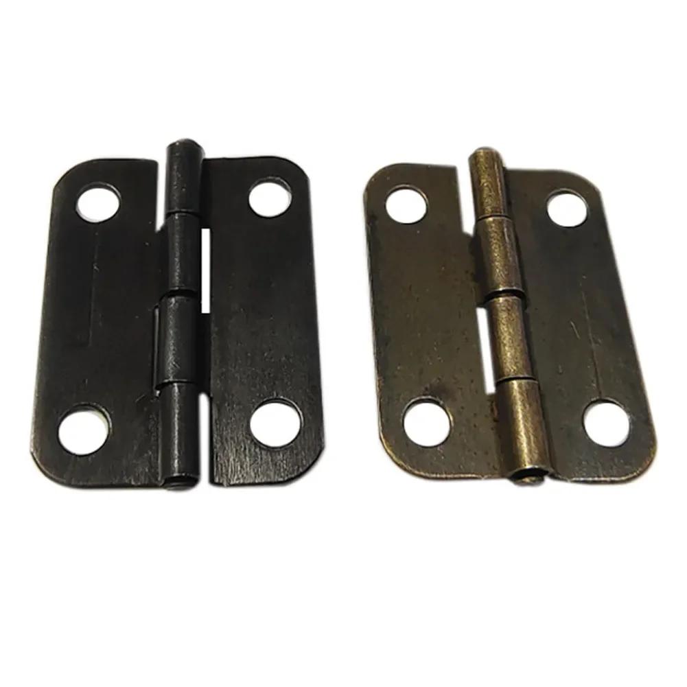 20 шт. Мини-шарнир, антикварный сундук для ювелирных изделий, подарочный деревянный ящик для вина, декоративная фурнитура, мебель, кукольный домик, дверная петля для шкафа