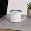 Heat Resistant Tea Mug Enamel Coffee with Handle, Retro Style Durable Water Cup, Smooth Lead Free Drinking Vessel Surface Portable for Hot And