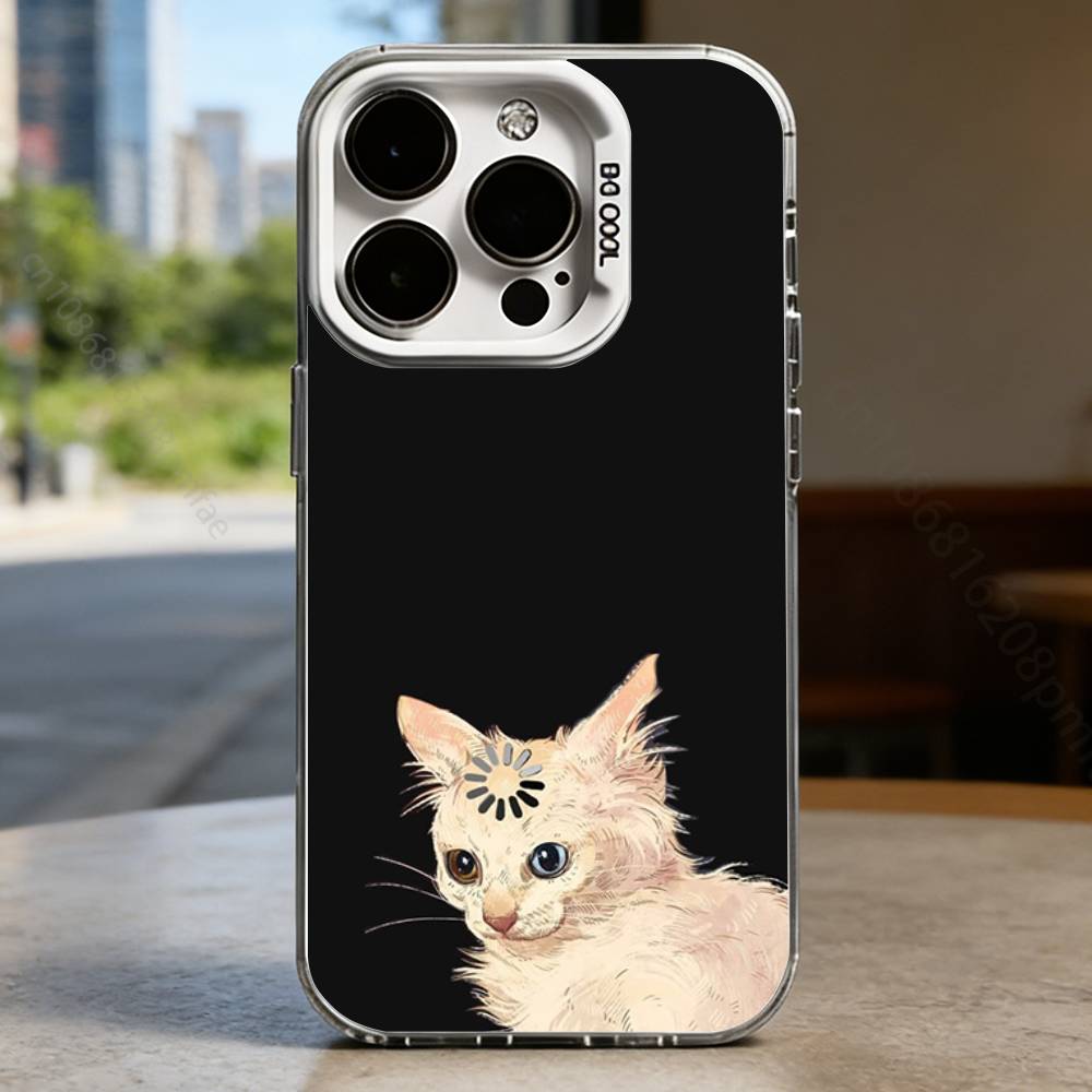 Goofy cat Case for iPhone17 16 15 14 13 12 11 Pro Max Plus Air 16E X XR XS Max Hard Shockproof Bumper Cover