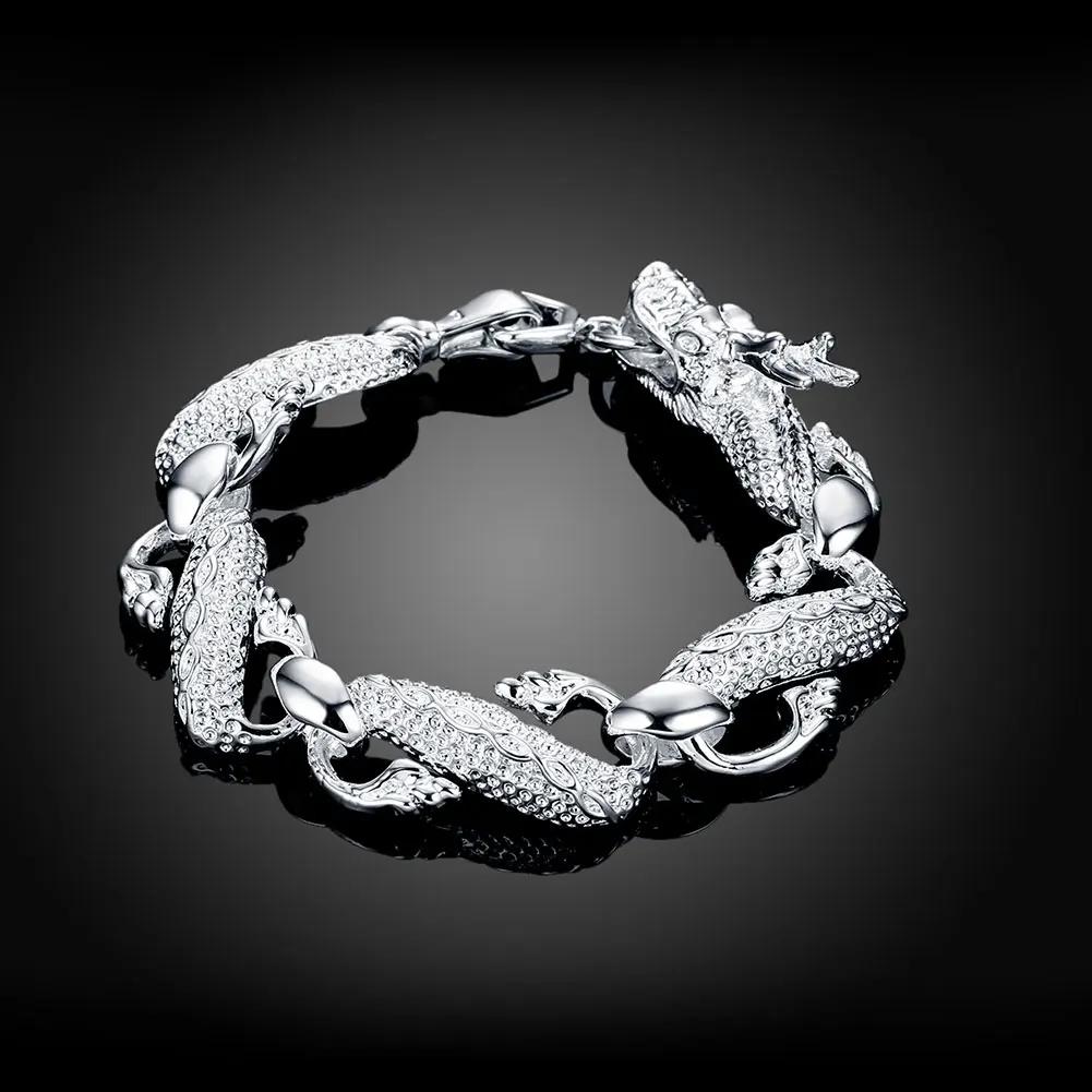 Fine Noble Sterling Solid Chain Bracelet For Women Men Charm Party Gift Wedding Party Fashion Jewelry