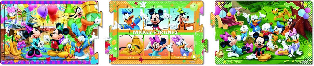 Epoch Панорамный пазл Step Mickey Friends Friends Piece для детей Сертификация ST Mark поставляется с чистящим мешком Возраст от 3 лет и старше Игрушка EPOCH