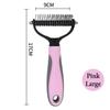 New Top-notch, premium deshedding brush for dogs, puppies, and cats - Effective hair remover and knot cutter for superior sheddi