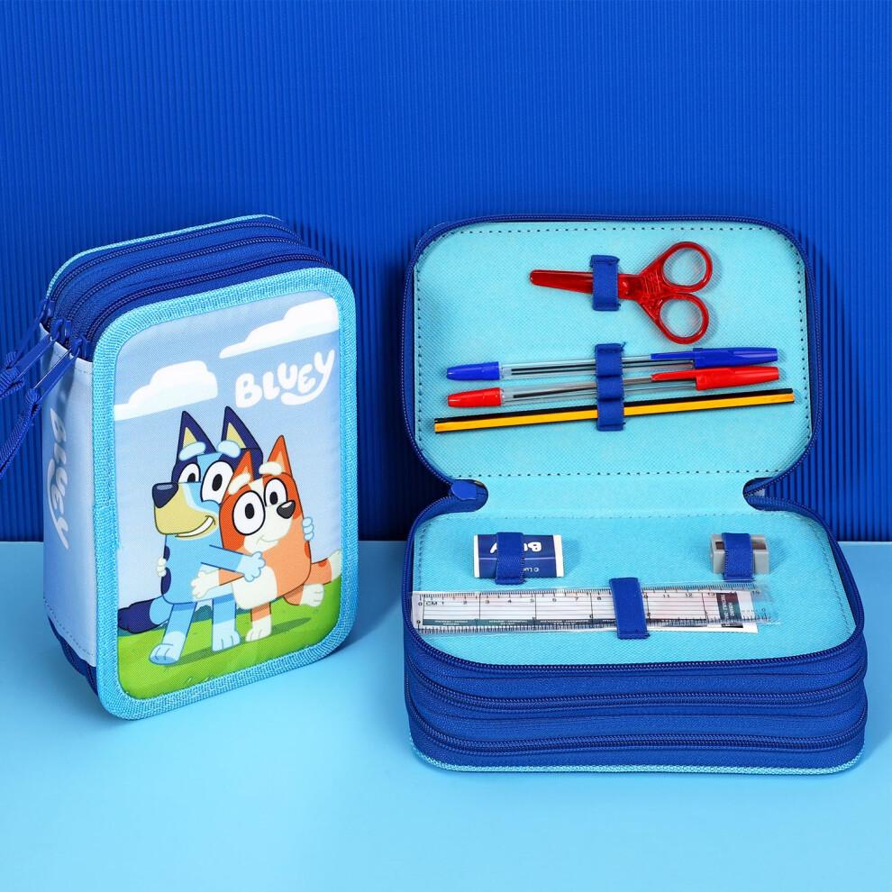 3 Tier Large Pencil Case Multi Compartment School Supplies Stationery Colouring Pens Pencils Sets