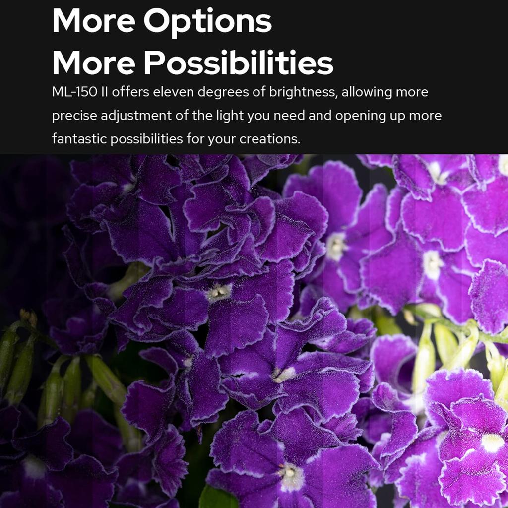 Авторизованная вспышка Godox Macro Ring Speedlight GN12 Время перезарядки, совместимая с Sony Canon Nikon Fuji Olympus Panasonic [дилер Godox] ML-150II 0,1–2 с