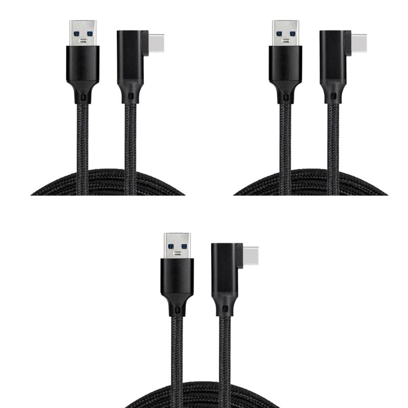 USB C to USB A Cable USB 3.2 10Gbps 90° Right Angle USB C Data Cable 20V 3A 60W Quick Charging for USB C Camera VR Game