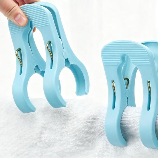 5Pcs Plastic Clothes Pins Windproof Strong Grip Clothes Pegs Heavy Duty Sheets Towels Laundry Clothing Drying Clothespin Clip