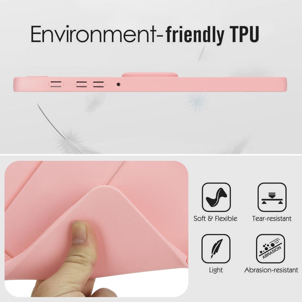 For Samsung Galaxy Tab A7 Lite 8.7-inch Case TPU+PC Skin-Friendly Kickstand Tablet Cover