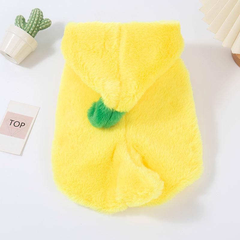 Dog autumn clothes funny banana transformation clothing warm winter clothing cute cat clothes pet clothing