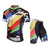 Summer Short Sleeve Riding Bicycle Cycling Clothing Set Men Sport Jerseys Suits Bicycle Clothes Suit Race Bicycle Wear Tights