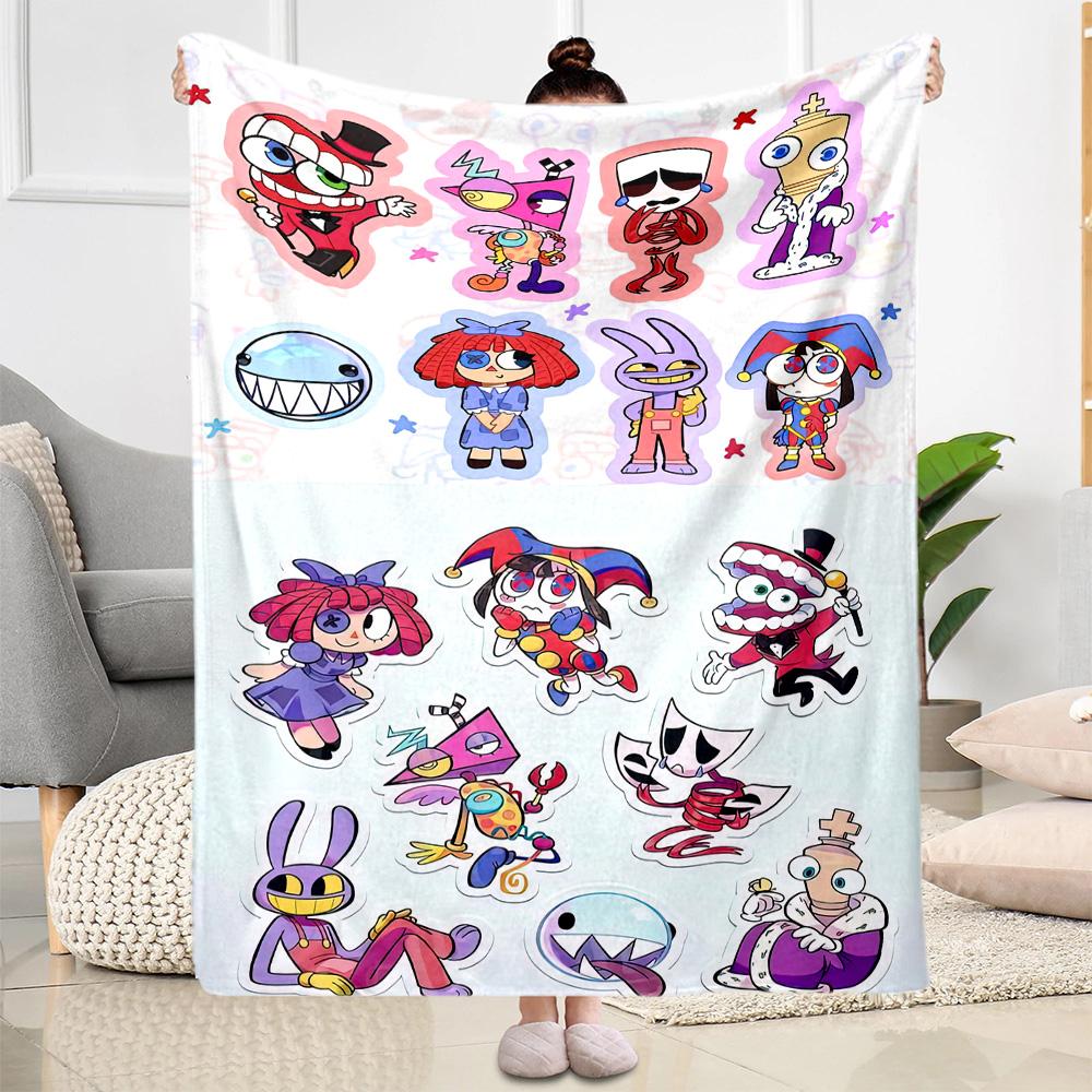 Digital Circus Blanket Ultra-Soft Perfect for Chair Livingroom Sofa for All Occasions Digital Print Best Holiday Gift for Friends Family