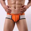 Elastic Mesh Breathable Men Boxer Underpants Sexy Low Waist Convex Underwear