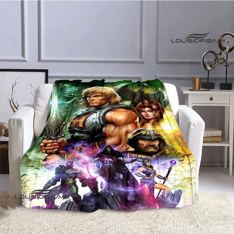 Anime Universe Master HE-MAN Printed Blanket Children Warm Beautiful Blanket Home Travel Essential Blanket Birthday Gift