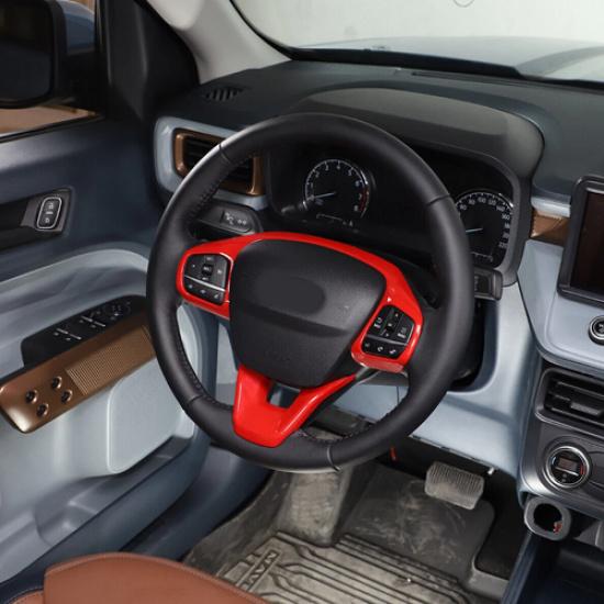 Для Ford Maverick -2025 ABS Красная Панель Кнопок Рулевого Колеса Накладка 2 ШТ.