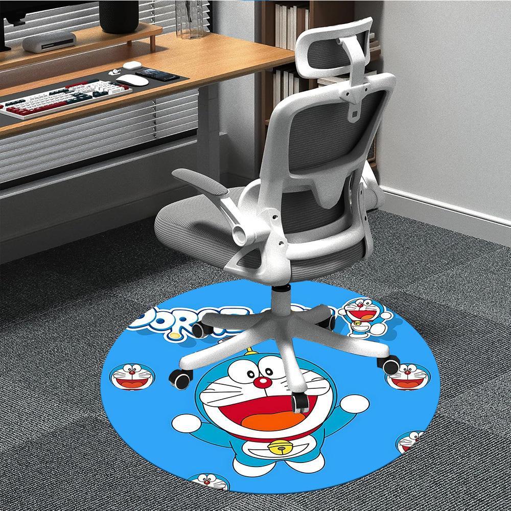 Doraemon Adventure Office Round Area Rug, Indoor Mat Suitable For Office,Bedroom Living Room Home Decor, Room Deco a0908149