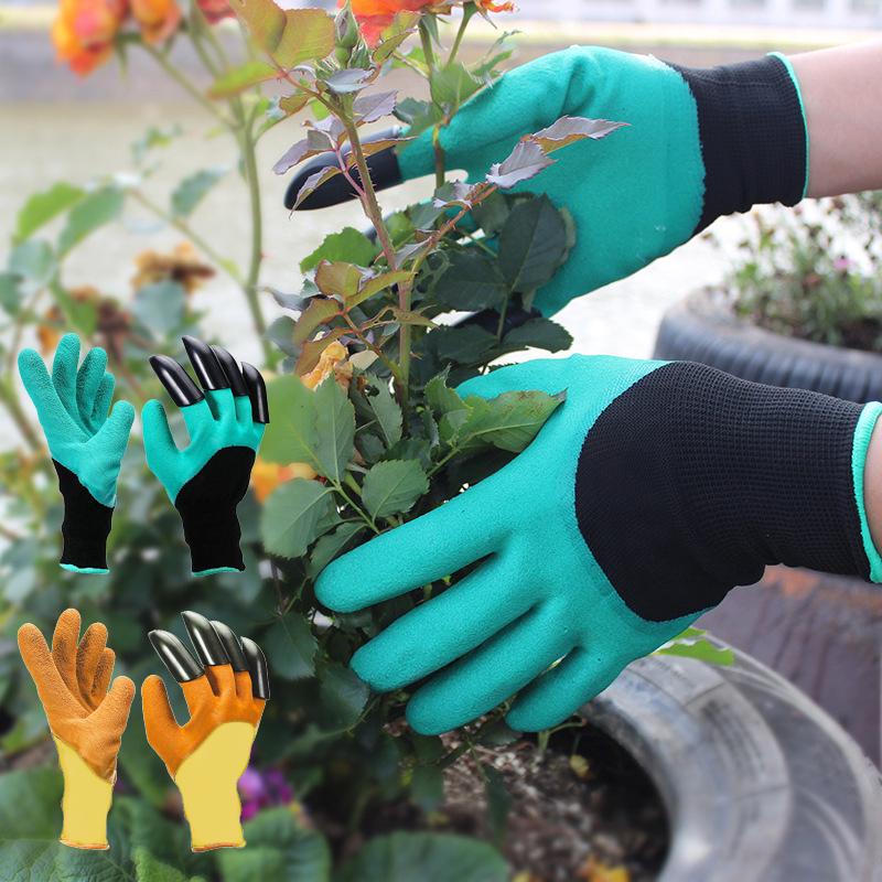 Садовые перчатки с когтями. 1 пара