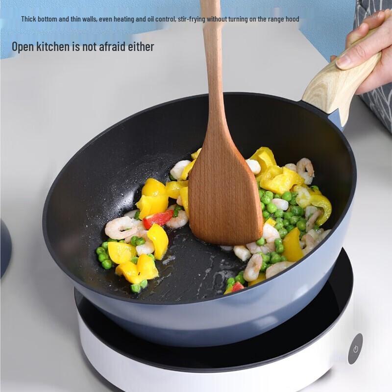 COOKER KING 28cm Non-stick Die-Cast Flat Bottom Stir-fry Pan