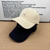 Summer letter embroidered baseball cap soft top versatile cap men's and women's leisure sunshade shows small face