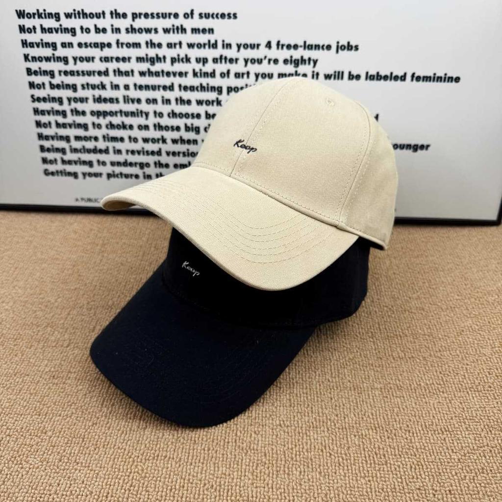 Summer letter embroidered baseball cap soft top versatile cap men's and women's leisure sunshade shows small face