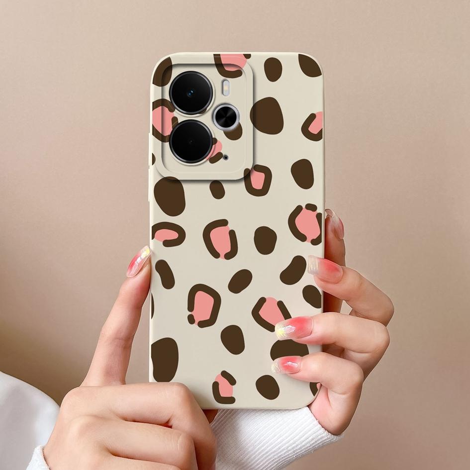 Чехол для Oppo A5 Pro Realme Narzo 10 30 60 C75x 14X 14 14T P3 с красивым леопардовым принтом, жидкий силикон, устойчивый к падению, прочный чехол Oppo Shell