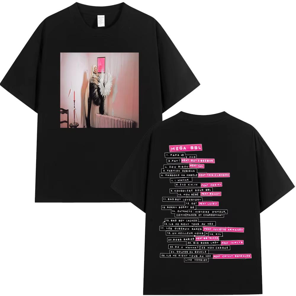 Rapper Theodora Mega Bbl album graphics 100Cotton music Tshirt Men 2026 New Summer Hip hop unisex Short sleeve shirt fan gifts