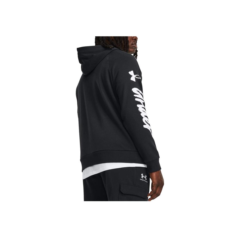 Under Armour Толстовка с капюшоном и принтом логотипа Alphabet Мужские топы Черный 1379760-001