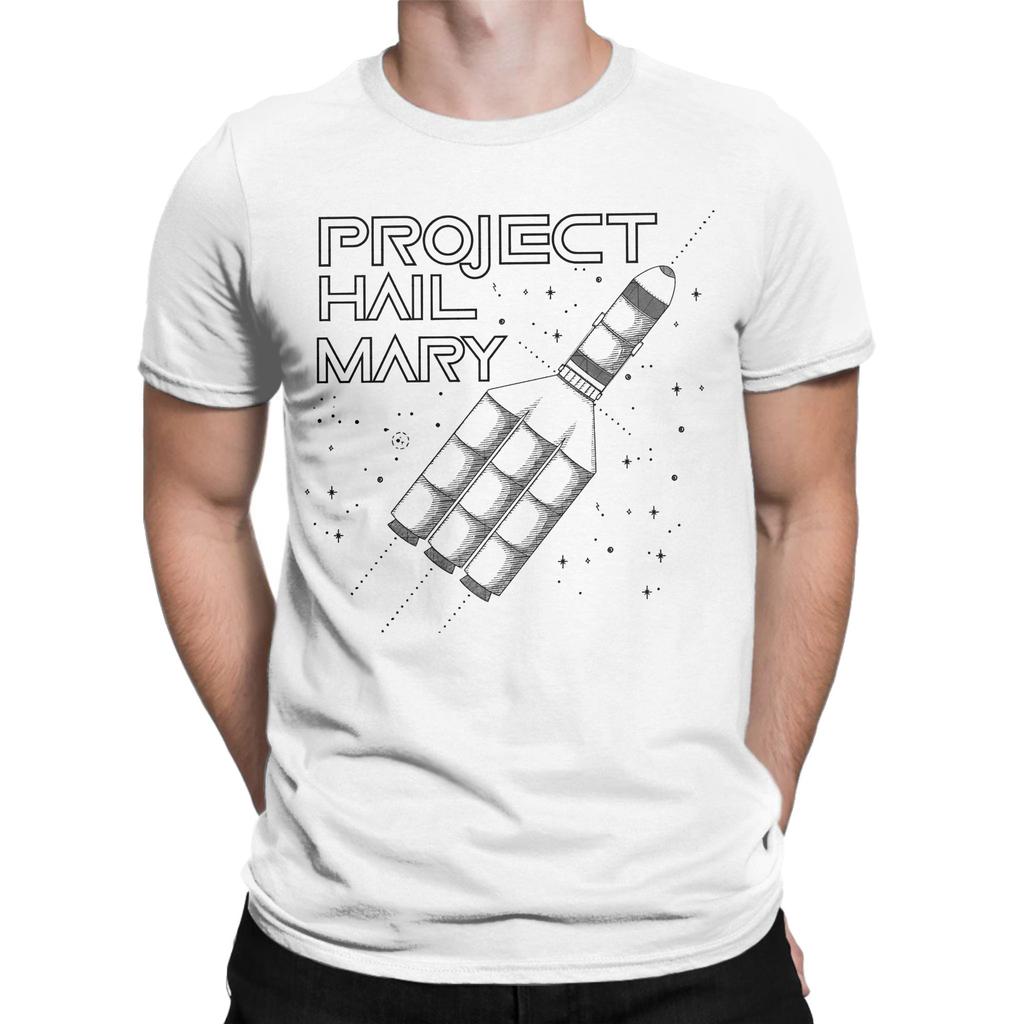 Project Hail Mary for Unisex Women T Shirt Vintage Tee Shirt Short Sleeve Crewneck TShirts 100 Cotton Plus Size Clothing