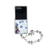 Для Samsung Galaxy Z FLIP 7 6 5 4 3 flip7 Ins Новый Черничный Зеркальный Ударопрочный Чехол Ремешок-Шнурок Подвеска Складной Чехол для Телефона