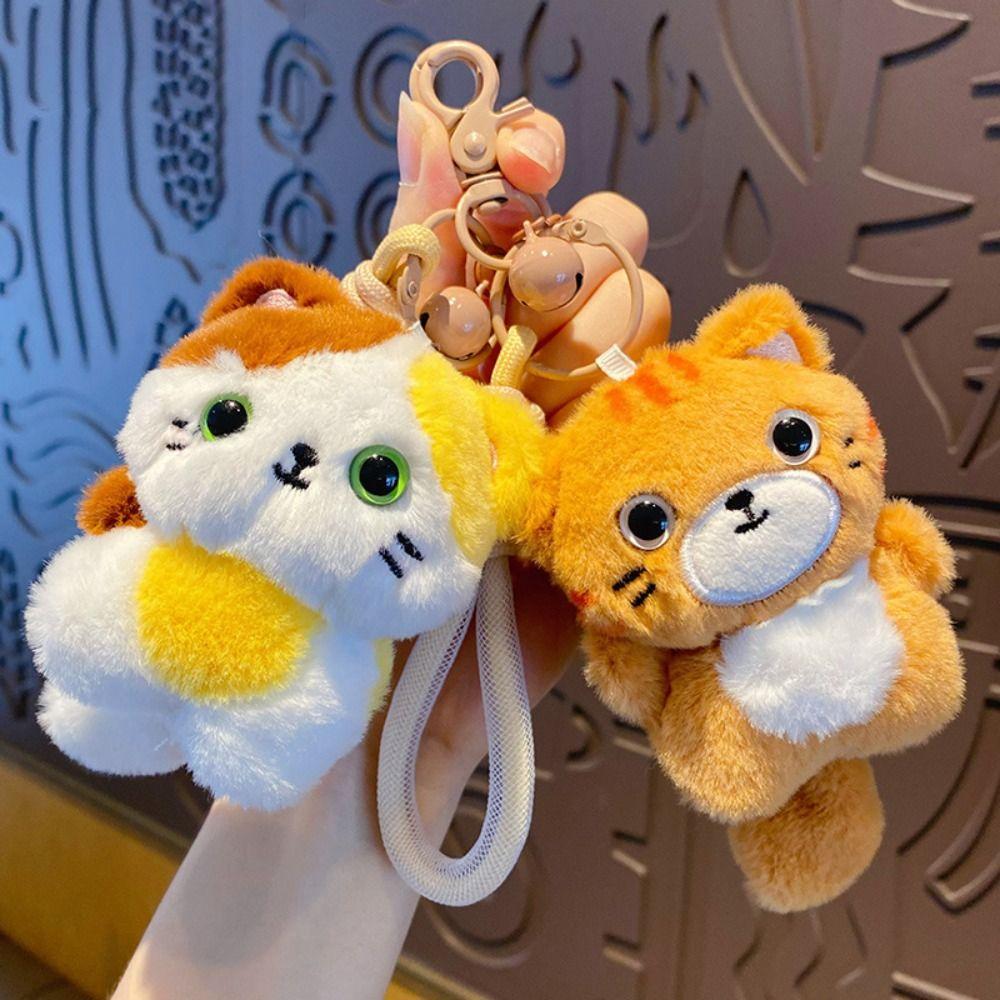 Animal Cat Doll Pendant Cute Car Key Ring Toys Cat Keychain Couple