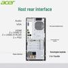 Acer Commercial Desktop PC with 23.8-inch Monitor (CN version)