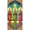 Feliz Dia De Reyes Door Cover 35x71 Inch Three Kings Day Porch Banner Epiphany Decorations Wise Men Celebration Backdrop for Home Office For Girls or