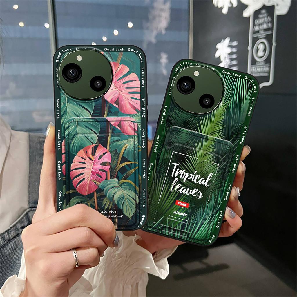 Shockproof Durable Phone Case For Sharp Aquos R9/SH-51E Cute Fashion Design Card Bag Full Wrap Anti-dust Soft Case Cover