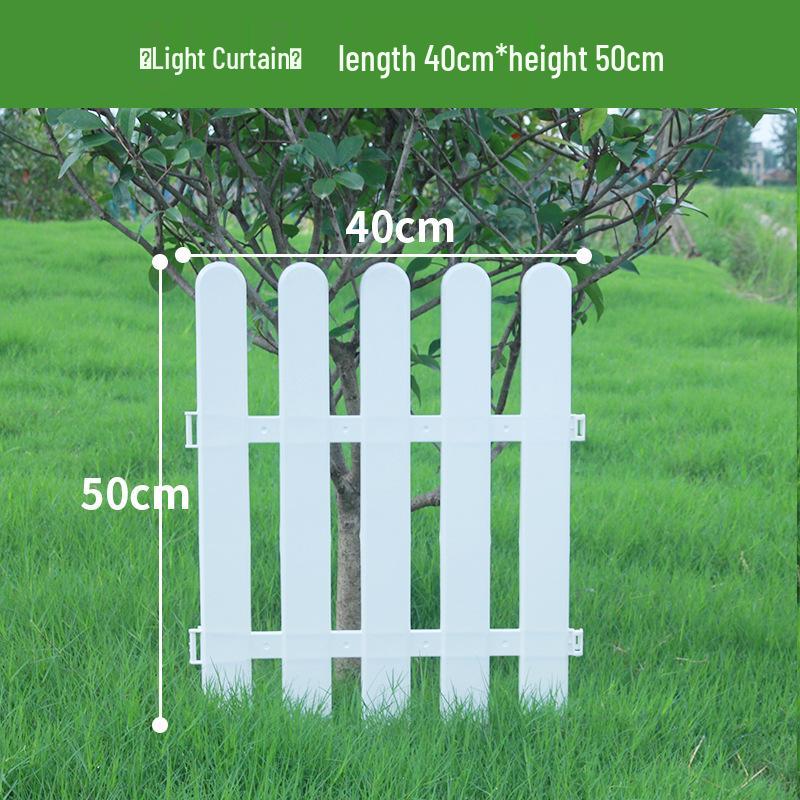 Пластиковый штакетник двойного назначения для сада, цветника, двора или школы