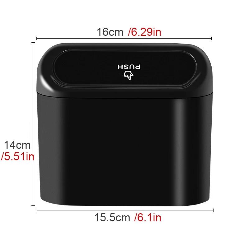 Удобное автомобильное мусорное ведро-раскладушка Универсальный органайзер Автомобильная мусорная коробка-раскладушка Подвесной контейнер для мусора в автомобиль Пылезащитный чехол для хранения