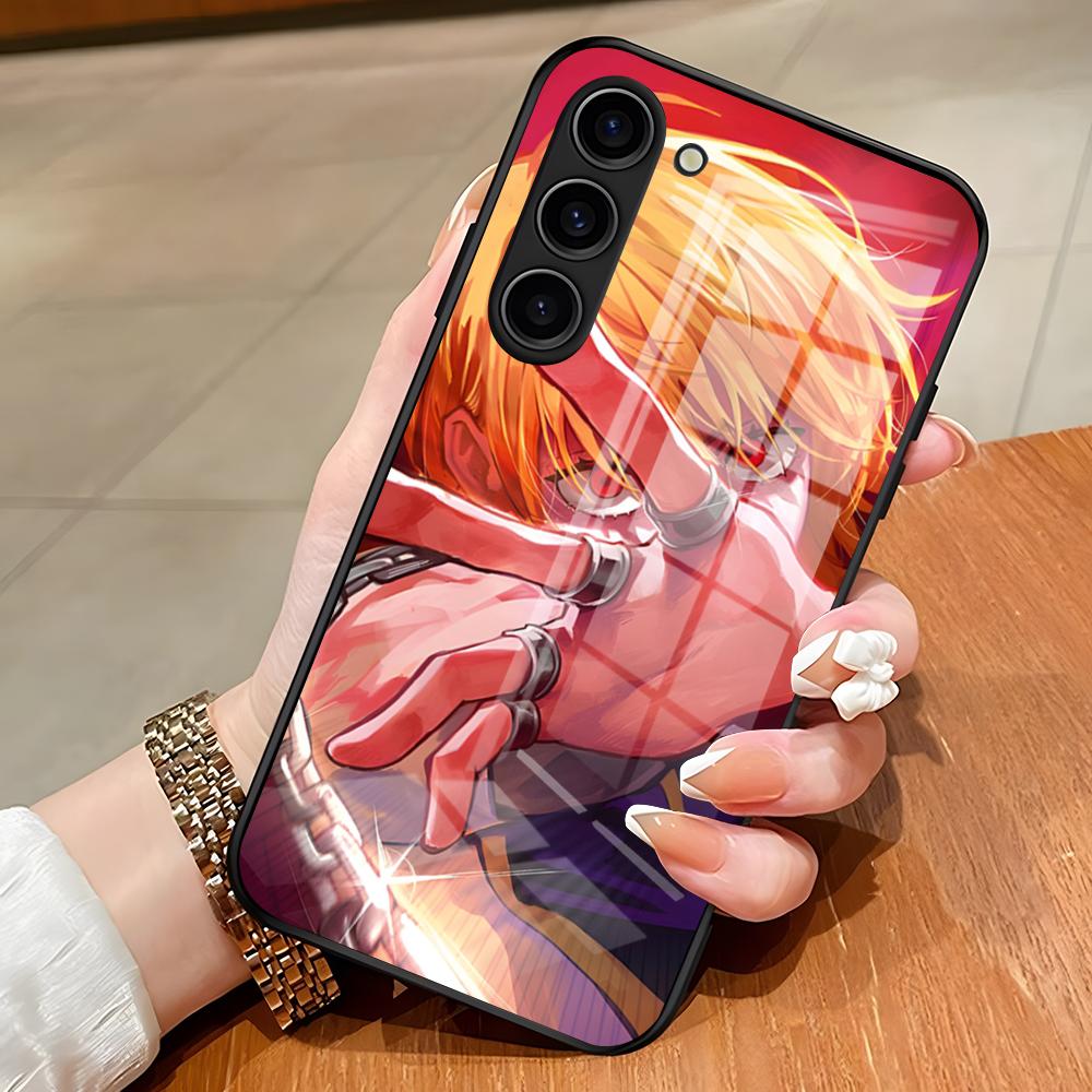 Чехол для телефона Hunter X Hunter Аниме Курапика для Samsung S26 S25 Edge Ultra S23 S22 S21 S20 Ultra Plus S24 Fe A54 A53 A25 Стеклянный Co