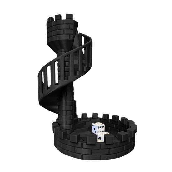 Dice Tower Castle Dice Rolling Tower with Tray Role Playing Game Retro DND Dice Rolling Tower And Tray for RPG Tabletop Dice Games Accessory